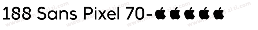 188 Sans Pixel 70字体转换